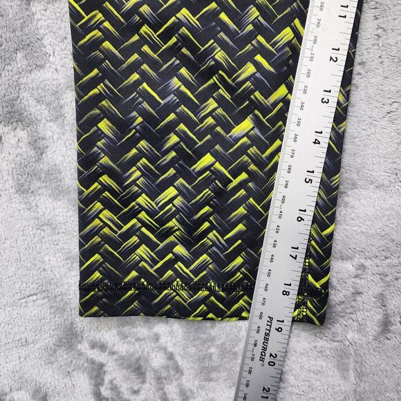 Danskin Now Leggings Womens S Black Green Pull On Crop Capri Workout Yoga Gym - Picture 9 of 11